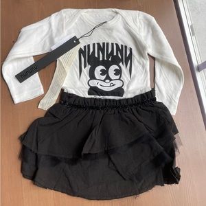 NWT nununu onesie skirt 12-18m